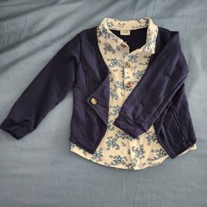 Navy Blue Toddler Boy 2pc suit